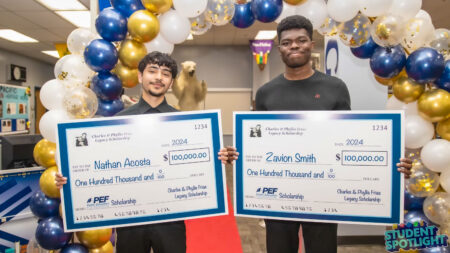 Cheyenne High School seniors Nathan Acosta and Zavion Smith were surprised with a life-changing announcement: they are the recipients of the prestigious Frias Legacy Scholarship, each awarded a staggering $100,000.